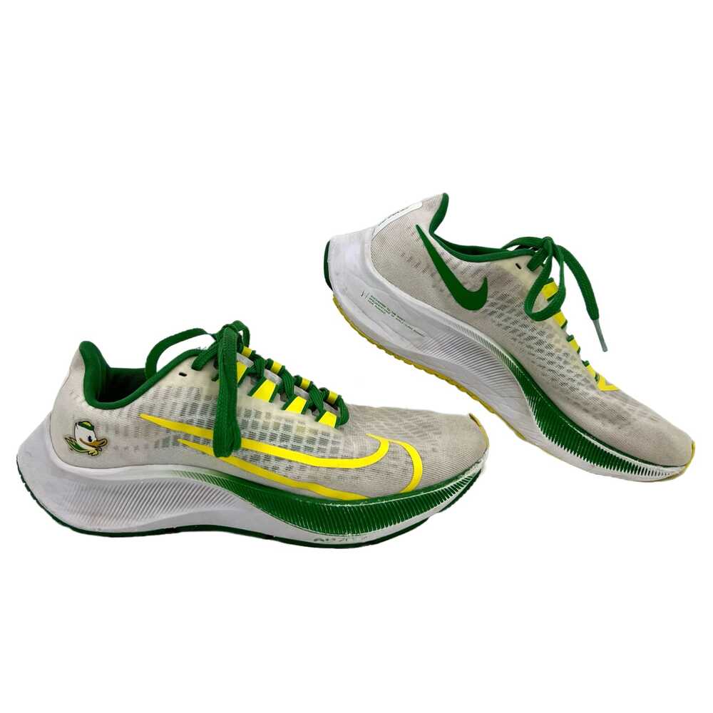 Nike White Green Air Zoom Pegasus Sneakers | Women's Size 6